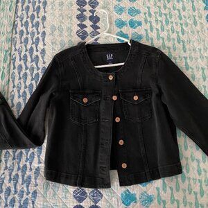 Gap Collarless Jean Jacket
